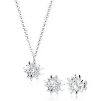 Elli Schmuckset Elli Schmuckset Edelweiss Tracht 925 Silber