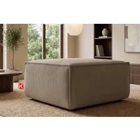 KONSIMO® Sitzhocker NAPI XXL Polsterhocker, Quadratisch 83x83 cm, hergestellt in der EU, mit Wellfedern in der Sitzfläche, Passend zur Serie, Hoher Sitzkomfort