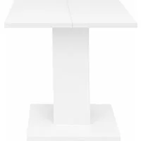 FURNARO Esstisch, eckig ausziehbar in weiß matt lack NB B/H/T: 80-120x76x80 cm