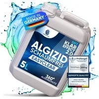 Poollöwe Poolpflege Algizid flüssig für Pool mit ClearProtect-Formel, 5–10L, ClearProtect-Formel, schaumfrei, chlorfrei, zertifiziert
