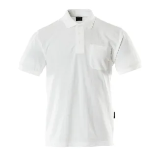 MASCOT Borneo Polo-Shirt mit Brusttasche CROSSOVER Weiß 4XL - 00783-260-06-4XL