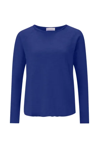 Rich & Royal - Organic Heavy Jersey Longsleeve royal blue - Gr. - S