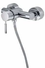 KAJA-Ipuri Einhebel-Brausebatterie mit Zylin- derstifthebel, mit Garnitur, chrom 55645-C