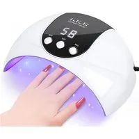 L.K.E Lichthärtungsgerät 54W LED/UV Nagellampe mit LCD-Display mit 3 Timer, Premium UV Lampe für Alle UV Gel Nagellack, Für Anfänger und Profis