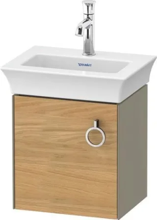 Duravit White Tulip Waschtischunterbau wandhängend Natur Eiche & Stein Grau Hochglanz & Matt 384x298 WT4250LH5H2