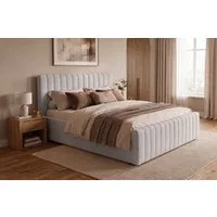 OTTO home Polsterbett MOIVREE, vertikale Steppung in Rillenoptik, wahlweise mit Bettkasten (Breite Liegefläche 120, 140, 160 oder 180cm), Stauraumbett, gepolstertes Kopfteil, ohne Matratze, modernes Design