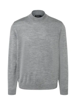MAERZ Muenchen - Pullover Stehkragen 1/1 Arm mercury grey - Gr. - 48