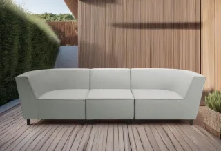 DOMO collection 3-Sitzer "Sonna, individuell zusammenstellbar" Gartenlounge-Set oder Einzelelemente, Outdoor