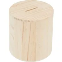 Rico Design Spardose Holz-Spardose rund, 10x10cm