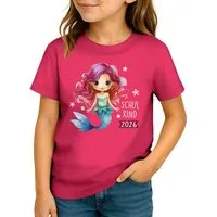 SpecialMe Print-Shirt Mädchen Einschulung T-Shirt 2026 Meerjungfrau – Schulkind 2026 Shirt