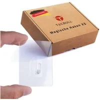 TECBULL Klebehaken Magische Haken XS klein, rückstandsfrei ablösbar, wiederverwendbar, Bad, Badezimmer, Küche, Camping, Caravan, Wohnmobil, Camper, Wohnwagen, Fenster, Türen, auf Reisen, im Urlaub, Hotel, (16-St), klein, ohne Bohren, rückstandsfrei a