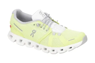 ON Cloud 5 Damen Sportschuhe Sneaker gelb hay/frost leicht flexibel atmungsaktiv