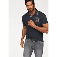 Arizona Poloshirt Kurzarm, mit Rippbündchen, Polokragen mit Knöpfen