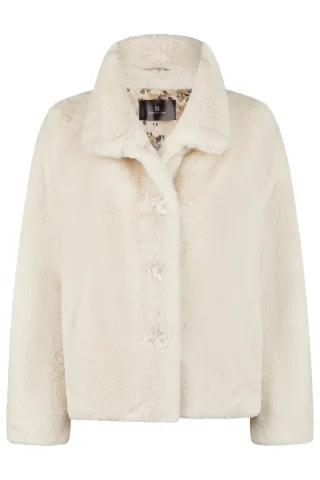 Barbara Lebek - Fake Fur Jacke - Gr. - 44