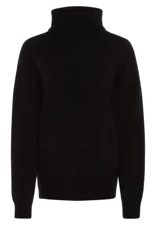 Marc Aurel - Kaschmir-Pullover mit Rollkragen charcoal melange - Gr. - 36