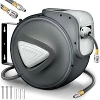TRESKO Schlauchbox Druckluftschlauch Aufroller Automatik 10 - 30m, Druckluftschlauch-trommel