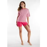TOM TAILOR Shorty kurz, Halbarm, Rundhalsausschnitt, Baumwollmix