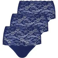 Nina Von C. Taillenslip 3er Pack Damen Taillenslip Fine Cotton (Packung, 3-St) Zwickel
