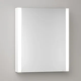 KEUCO Royal Atlas LED Spiegelschrank 60 x 71 x 12,7 cm mit 1 Tür, Anschlag links, Aufputz 211201450016