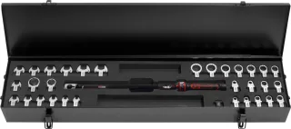 KS Tools 9x12mm ERGOTORQUE®precision Einsteck-Drehmomentschlüssel-Satz, 40-200Nm, 33-tlg - 516.1645