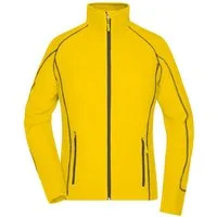James & Nicholson Fleecejacke Taillierte Damen Waffelfleece Jacke JN596 Perfekt für die Übergangszeit und kühle Sommerabende