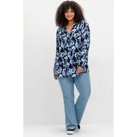 Sheego Klassische Bluse Tunika Langarm
