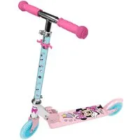 Disney Minnie Mouse Tretroller Kinderroller Scooter rosa/türkis klappbar höhenverstellbar, klappbar, einklappbare Griffe, ABEC-7 Kugellager, 120 mm PU-Rollen