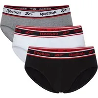 Reebok Slip CHASE (3er Pack) basic, bequem, atmungsaktiv, mit Logo, breiter Bund, Baumwollmix