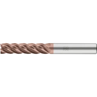 PFERD TOOLS VHM-Fräser Ø10mm, 5 Schneiden, mit Spanteiler, 4xDC, Radius 0,5mm, Schaft HB - 23000966