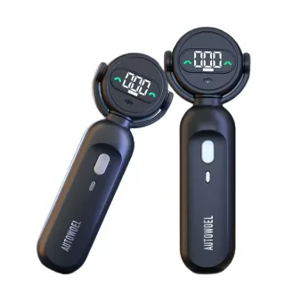 2-in-1 Alcohol Tester Breathalyzer Portable Rechargeable Analyzer with Windproof Electronic Lighter Digital Display Voic