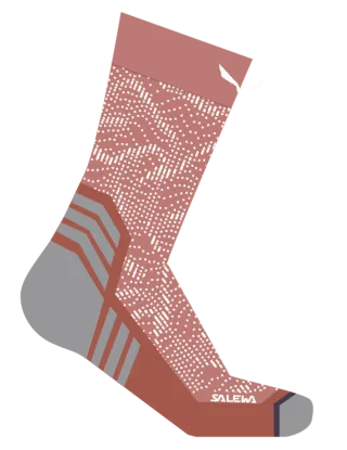 SALEWA - Pedroc Crew Socke Damen - Beige (Gr.39-41)