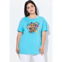 Angel of Style T-Shirt T-Shirt Boxy Fit farbiger Tigerkopf