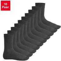 Footstar Basicsocken EVERYDAY! 10 PAAR Damen Herren Socken mit Baumwolle Basic Socken