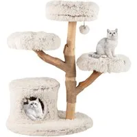 COSTWAY Kratzbaum, Katzenbaum, mit Katzenhöhle, Ball, 102cm