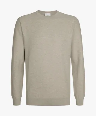 Profuomo - Beiges Aero Ease crewneck beige - Gr. - XL