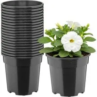 Garronda Blumentopf rund hoch Kunststoff mit Drainagelöchern Pflanztopf für GD-0203 (20 St., 20er Set)