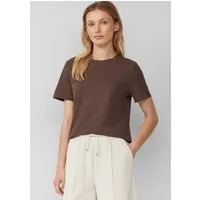 s.Oliver Kurzarmshirt T-Shirt Verkürztes T-Shirt aus Interlockjersey