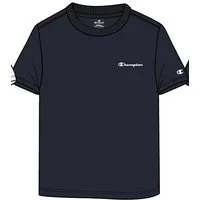 Champion T-Shirt (Baumwolle) Crew mit Kleinen-Logo-Schriftzug navyblau Jungen