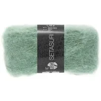 LANA GROSSA SETASURI Häkelwolle, 212 m (Feines Lace-Garn aus Alpaka (Suri) und Seide), 25 g
