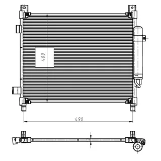NRF Klimakondensator + Trockner Nissan Note 350420