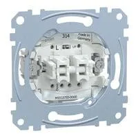 Rollladentaster-Einsatz einpolig 10 Ampere 250 Volt Wechselstrom MEG3755-0000 weiß, Retail
