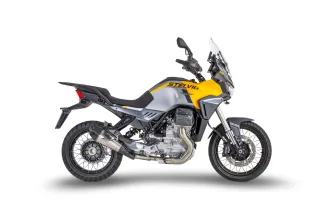 Sport Auspuff ZARD Titan +Carbonendkappe Moto Guzzi Stelvio 1000 Bj.2024-2026 EURO5+ /eintragungsfrei