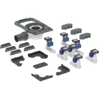 Geberit Duofix Duschwannenablauf mit sieben Füßen, für CleanFloor30 Duschfläche, 551552001 551552001