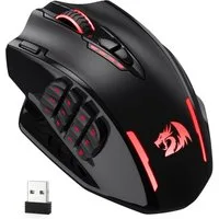 Redragon M913 Kabellos/Kabelgebunden, 16000 DPI, RGB & 2 Verbindungsmodi Gaming-Maus (2,4 GHz kabellos und USB-C kabelgebunden, 16 programmierbare Tasten für Esports)