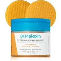 Dr.Melaxin Toner TX Kojic Acid Turmeric Toner Pads – Korean K-Beauty Toner-Pads mit Kojic Acid, Turmeric, Tranexamic Acid, Niacinamide – Zwei-Phasen-, Toner-Pads mit Kojic Acid, Turmeric und Tranexamic Acid