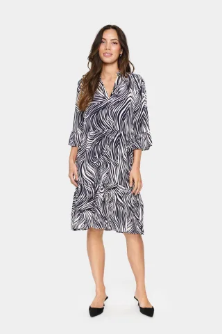 Kleid im lässigen Schnitt navy