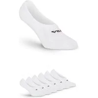 Fila Füßlinge UNISEX GHOST SOCKS (6 Paar) mit Logo-Schriftzug, Silikonstreifen an der Ferse für besseren Halt