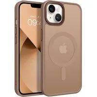 CoolGadget Handyhülle Magnet Hülle für iPhone 14 Schutzhülle mit Metall Kamerarahmen 6,1 Zoll, magnetisches Schutzcase Matt Stoßfest kompatibel mit Magsafe Zubehör