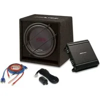 ALPINE SBG-30KIT 30 cm (12-Zoll) Power Subwoofer Paket Endstufe Kabelset Endverstärker