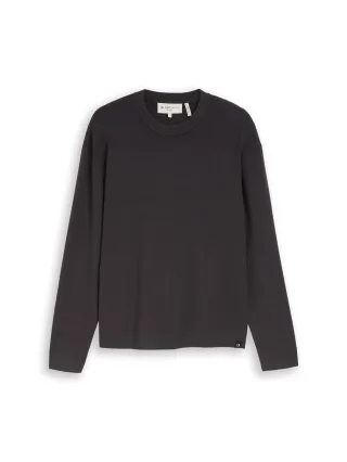 Denim Tom Tailor - Basic Strickpullover mit Rundhalsausschnitt coal grey - Gr. - XXL